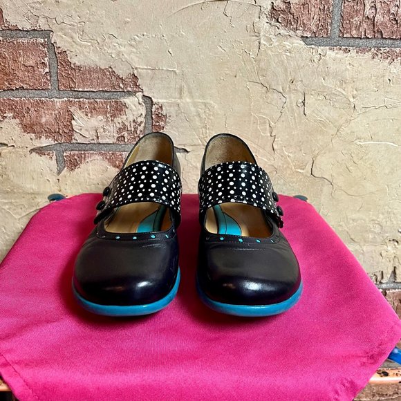 John Fluevog Shoes - John Fluevog Fellowship Cleo, Polka Dot, Size 10.5